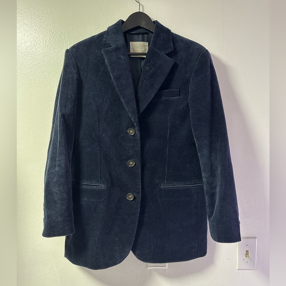 Navy Corduroy Everlane Blazer